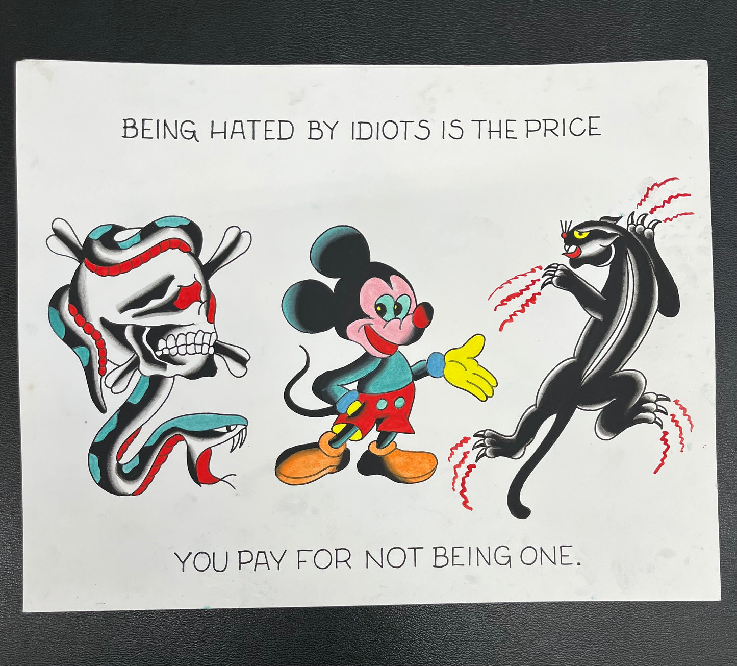AAA. “Hated by Idiots” Print