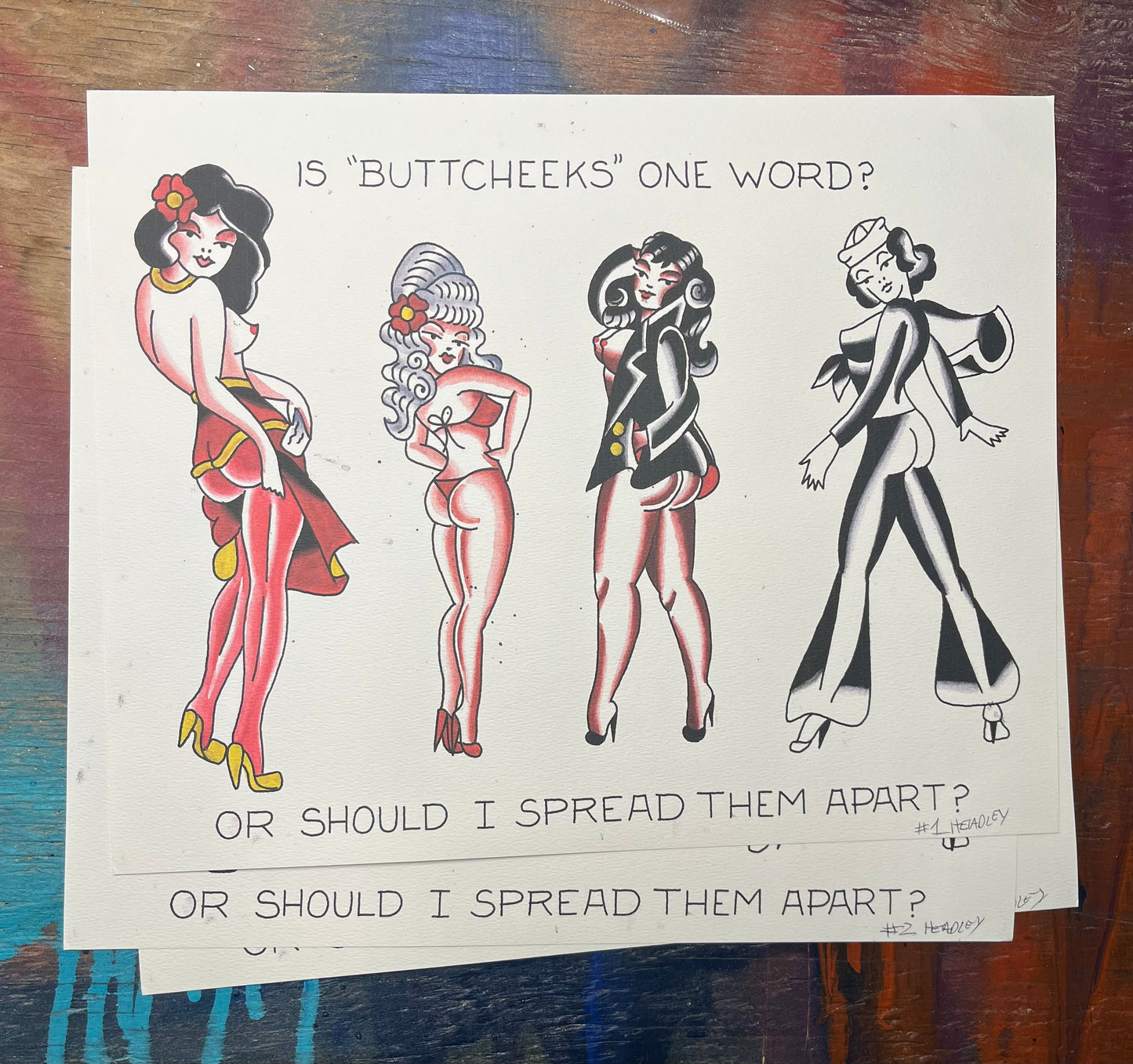 Best “Buttcheeks” print