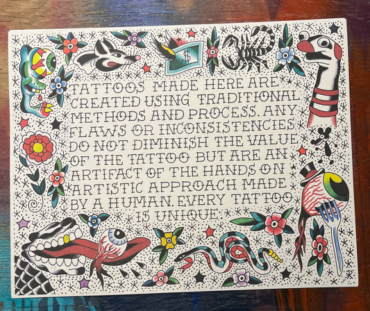 AAA. “Tattoos Made Here” Print