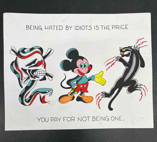 AAA. “Hated by Idiots” Print