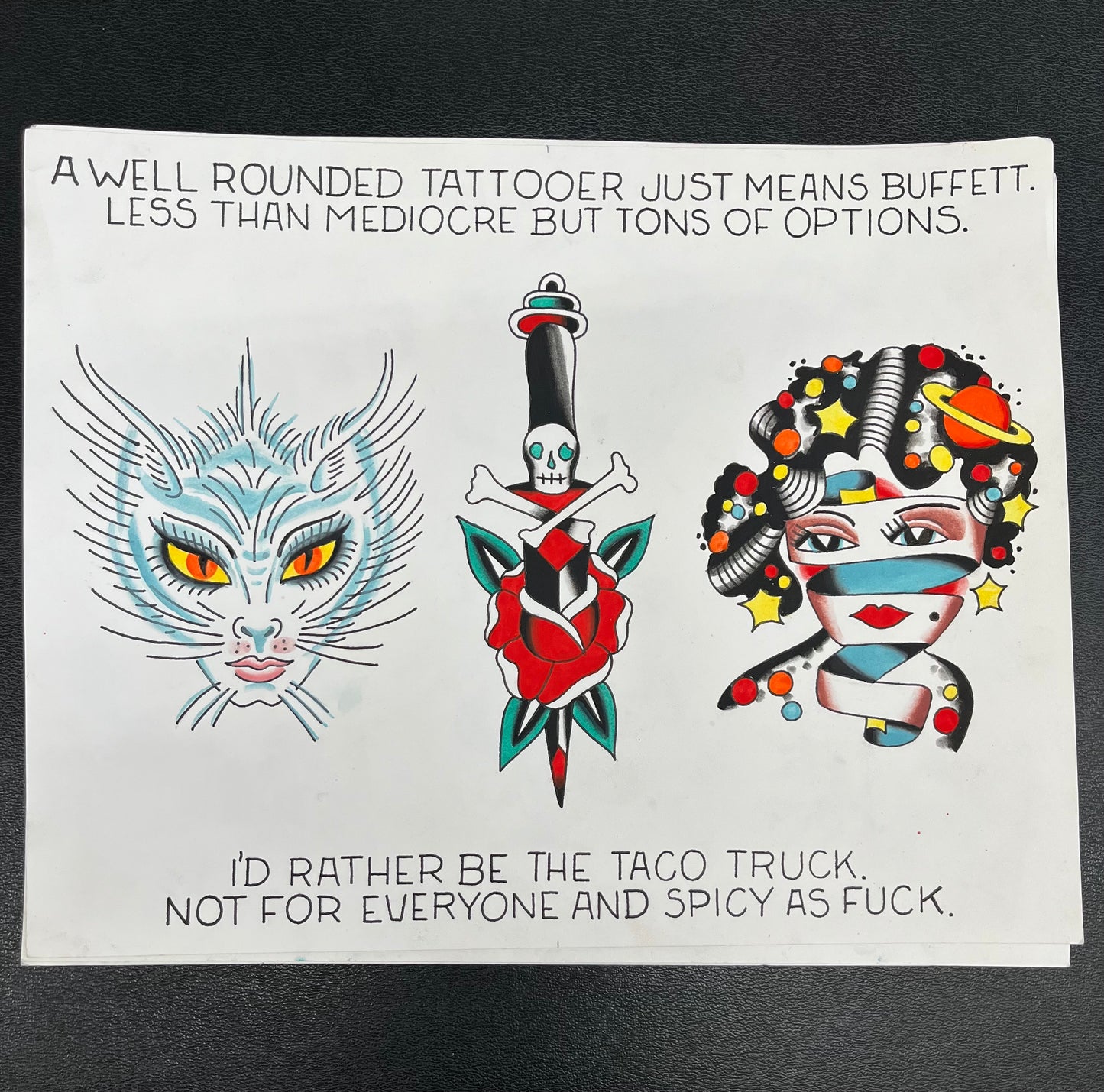 AAA. “Well Rounded” print