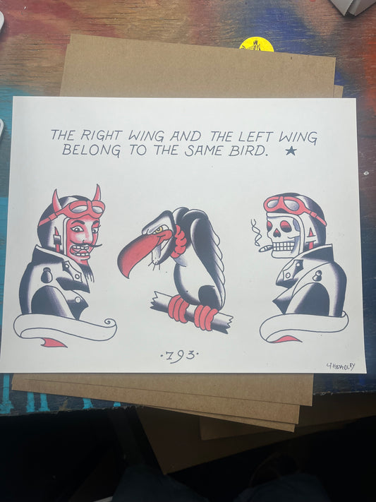 AAA. “Same Bird” print